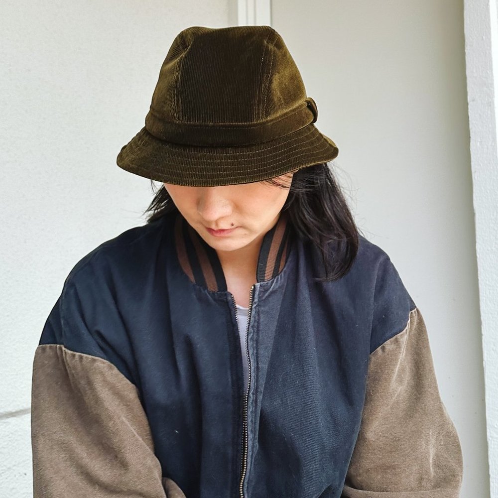 Brown Corduroy Bucket Hat